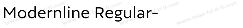 Modernline Regular字体转换